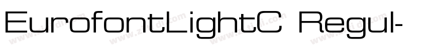 EurofontLightC Regul字体转换